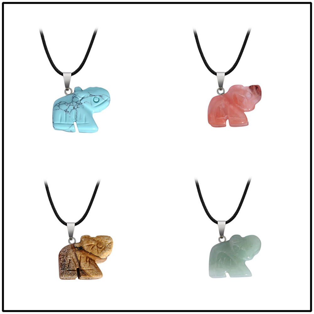 Big Box Healing Crystal Pendant Necklace Reiki Spiritual Energy Gem Quartz Jewelry Gift