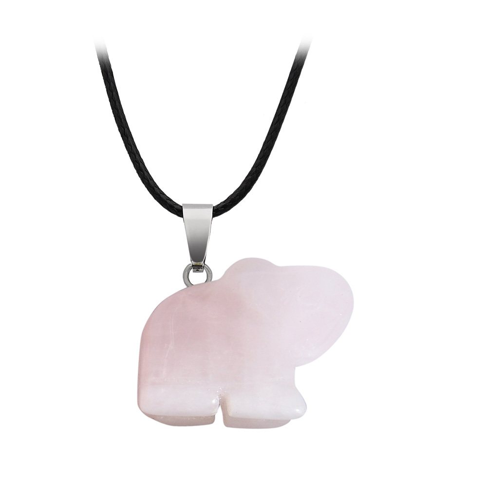 Big Box Healing Crystal Pendant Necklace Reiki Spiritual Energy Gem Quartz Jewelry Gift