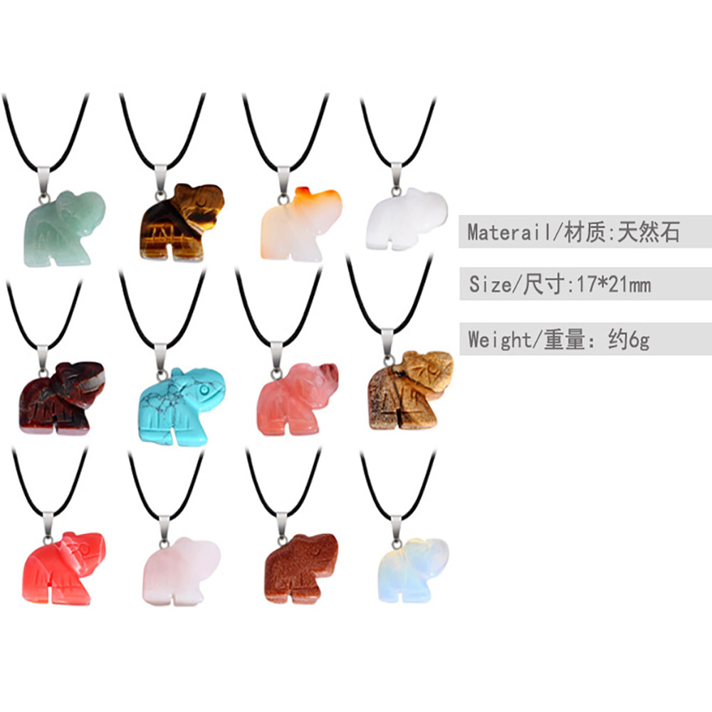 Big Box Healing Crystal Pendant Necklace Reiki Spiritual Energy Gem Quartz Jewelry Gift