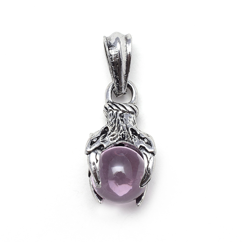 Men's stainless steel pendant necklace four teeth dragon claw beads wish pendant, both men and women