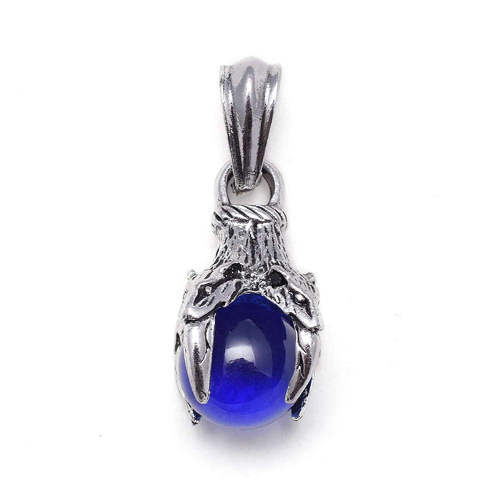 Men's stainless steel pendant necklace four teeth dragon claw beads wish pendant, both men and women
