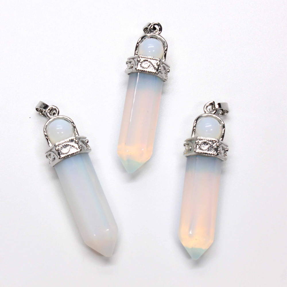 Crystal necklace hexagonal pendant six, transfer bead pendant, gem chakra healing stone crystal jewelry, women, girls, men's birthday gift