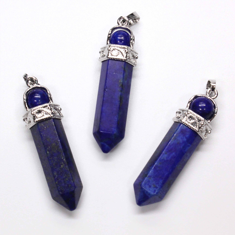 Crystal necklace hexagonal pendant six, transfer bead pendant, gem chakra healing stone crystal jewelry, women, girls, men's birthday gift