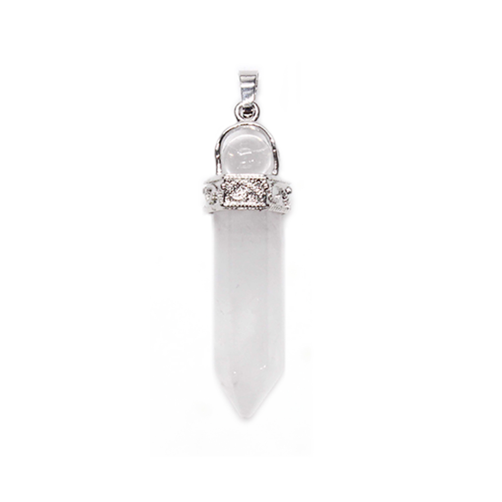 Crystal necklace hexagonal pendant six, transfer bead pendant, gem chakra healing stone crystal jewelry, women, girls, men's birthday gift