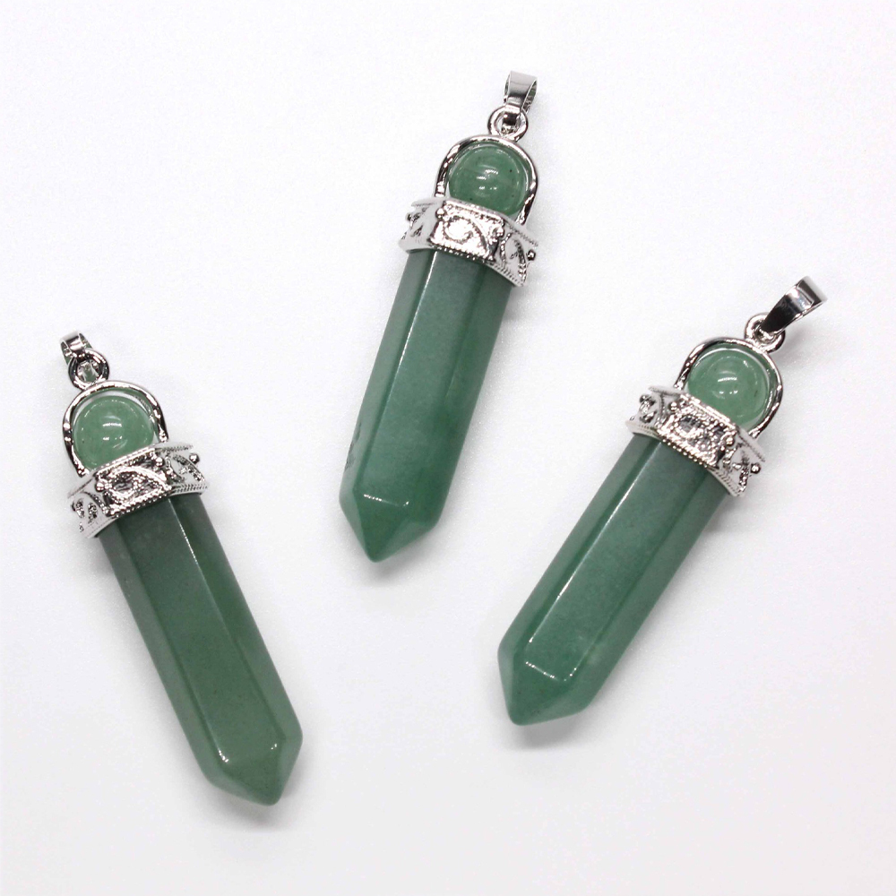 Crystal necklace hexagonal pendant six, transfer bead pendant, gem chakra healing stone crystal jewelry, women, girls, men's birthday gift