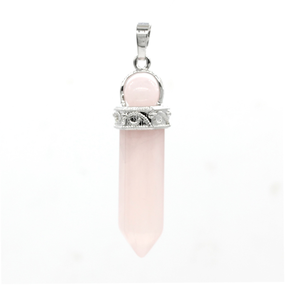 Crystal necklace hexagonal pendant six, transfer bead pendant, gem chakra healing stone crystal jewelry, women, girls, men's birthday gift