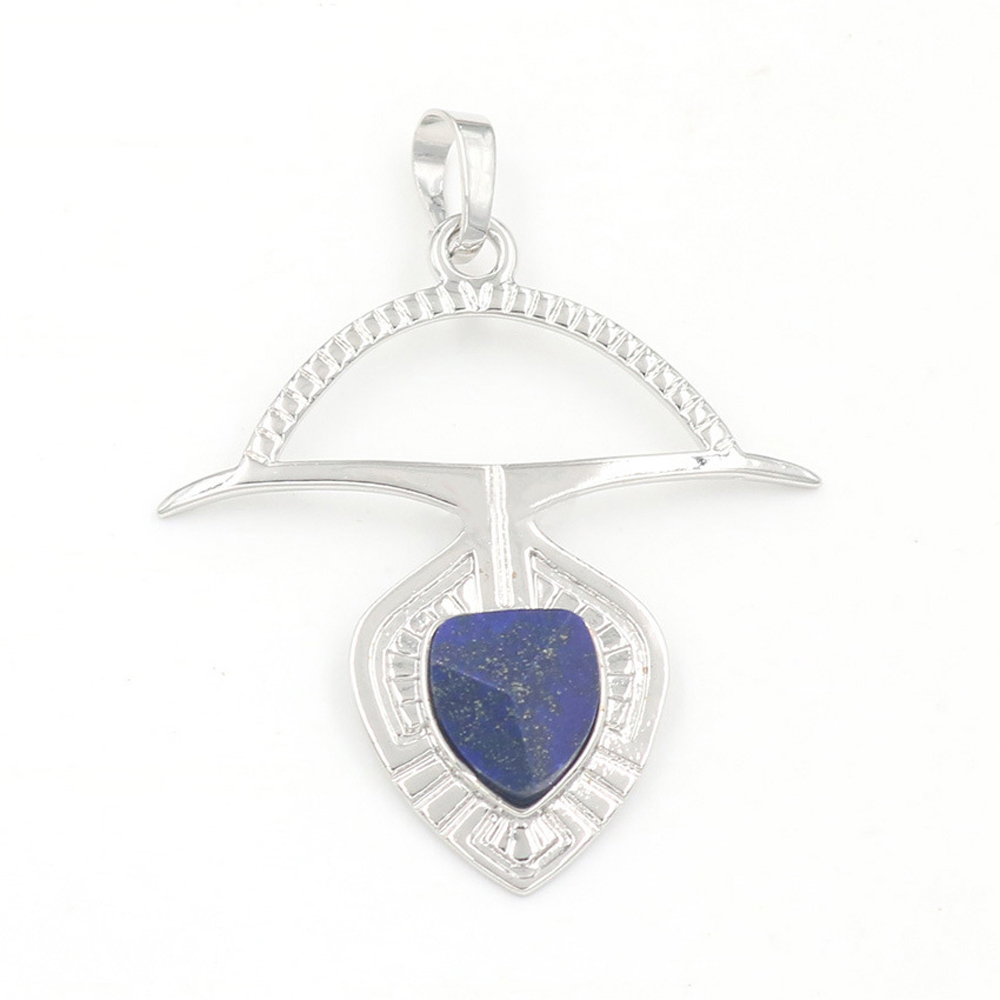 A crystal faceted drop drop pendant healing gem necklace, a gift for women and men