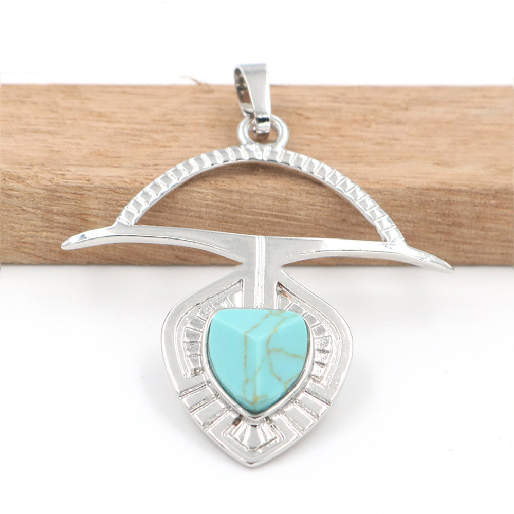 A crystal faceted drop drop pendant healing gem necklace, a gift for women and men