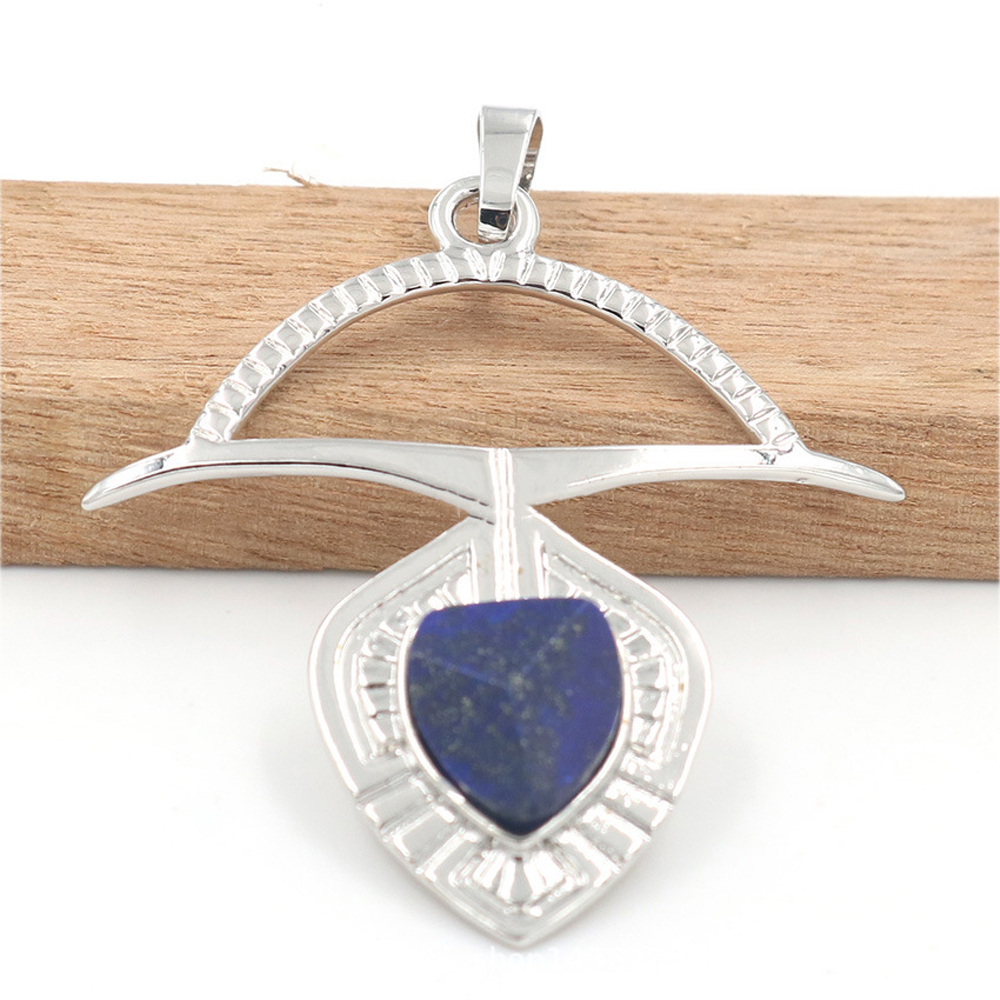 A crystal faceted drop drop pendant healing gem necklace, a gift for women and men