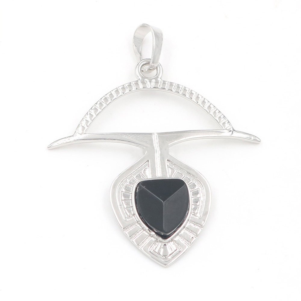 A crystal faceted drop drop pendant healing gem necklace, a gift for women and men
