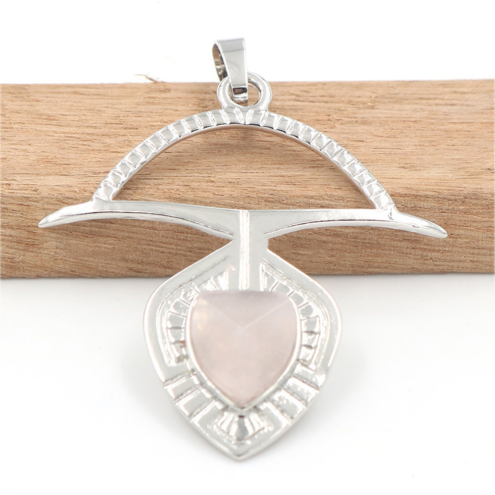 A crystal faceted drop drop pendant healing gem necklace, a gift for women and men