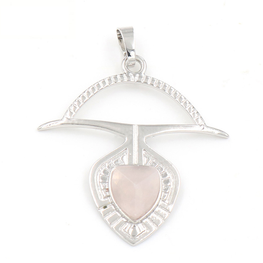 A crystal faceted drop drop pendant healing gem necklace, a gift for women and men