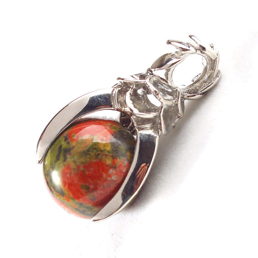 Crystal Eagle Claw Dragon Ball Pendant Gem Chakra Healing Stone Neckle Jewelry, Birthday Gift for Women, Girls, Men