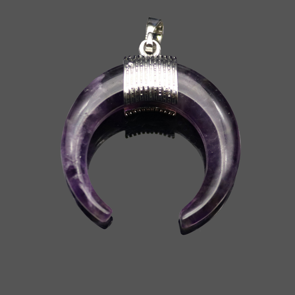 Cresent Moon Horn Pendant Necklaces Women Moon Gothic Choker Necklace