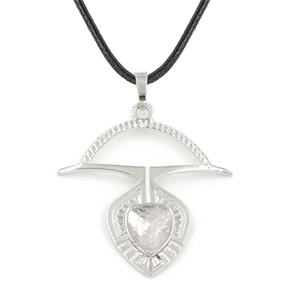 A crystal faceted drop drop pendant healing gem necklace, a gift for women and men