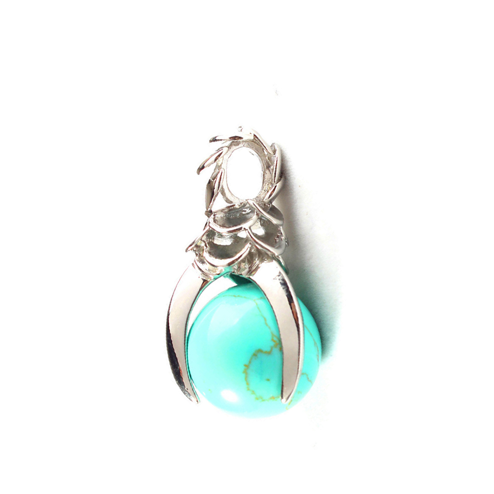 Crystal Eagle Claw Dragon Ball Pendant Gem Chakra Healing Stone Neckle Jewelry, Birthday Gift for Women, Girls, Men