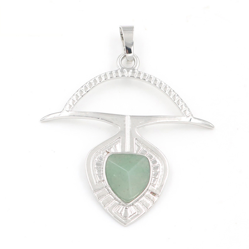 A crystal faceted drop drop pendant healing gem necklace, a gift for women and men