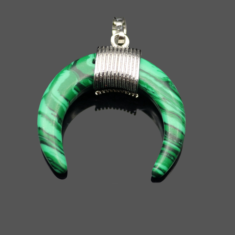 Cresent Moon Horn Pendant Necklaces Women Moon Gothic Choker Necklace