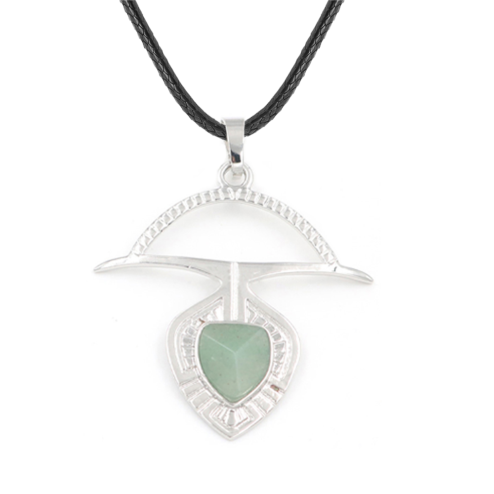 A crystal faceted drop drop pendant healing gem necklace, a gift for women and men