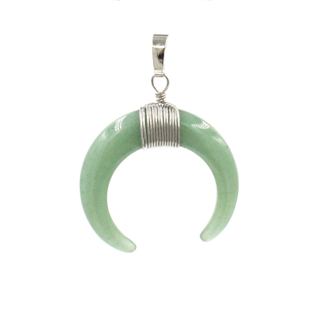 Cresent Moon Horn Pendant Necklaces Women Moon Gothic Choker Necklace