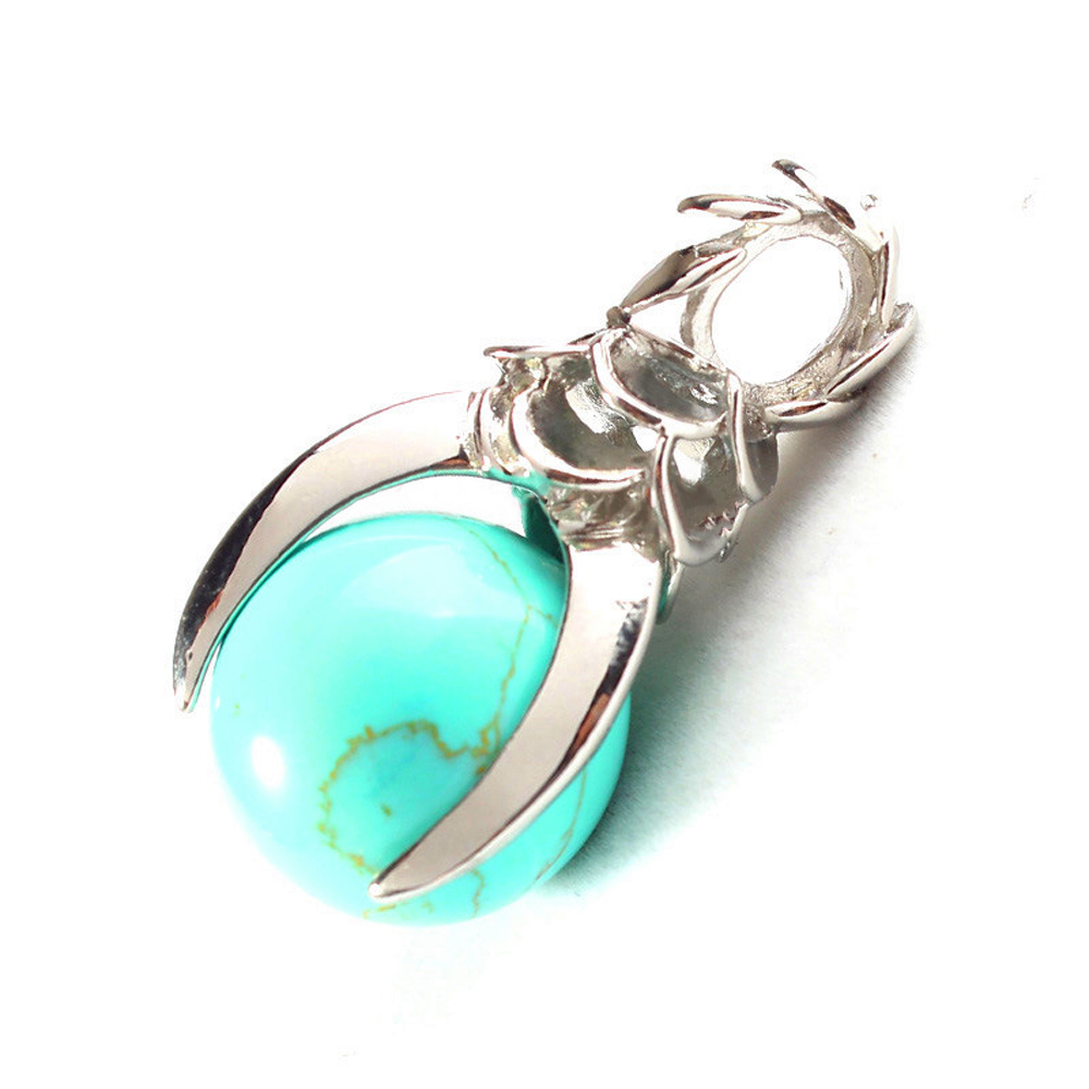 Crystal Eagle Claw Dragon Ball Pendant Gem Chakra Healing Stone Neckle Jewelry, Birthday Gift for Women, Girls, Men