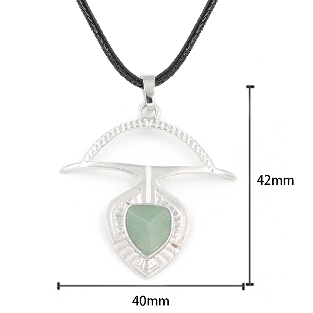 A crystal faceted drop drop pendant healing gem necklace, a gift for women and men