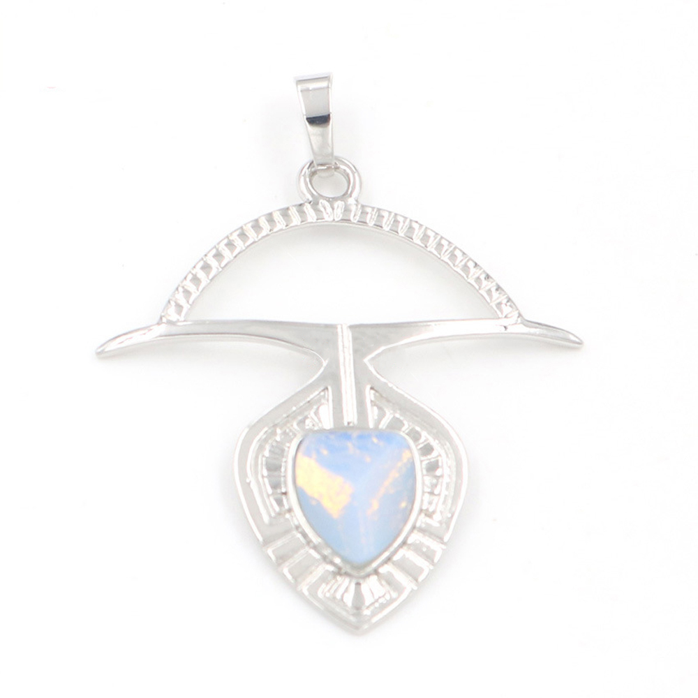 A crystal faceted drop drop pendant healing gem necklace, a gift for women and men