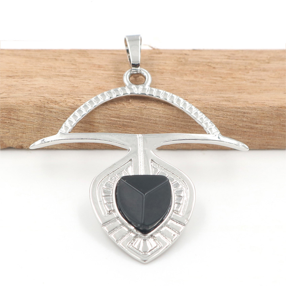 A crystal faceted drop drop pendant healing gem necklace, a gift for women and men