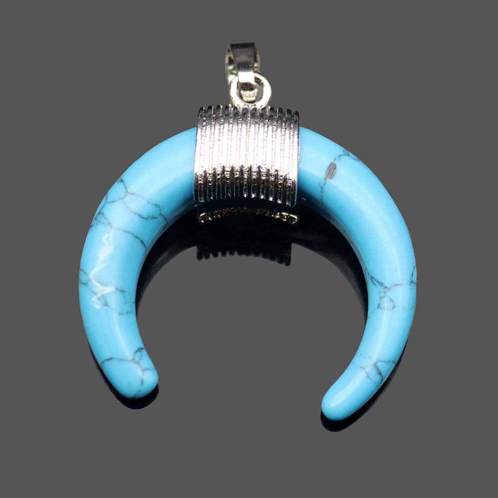 Cresent Moon Horn Pendant Necklaces Women Moon Gothic Choker Necklace