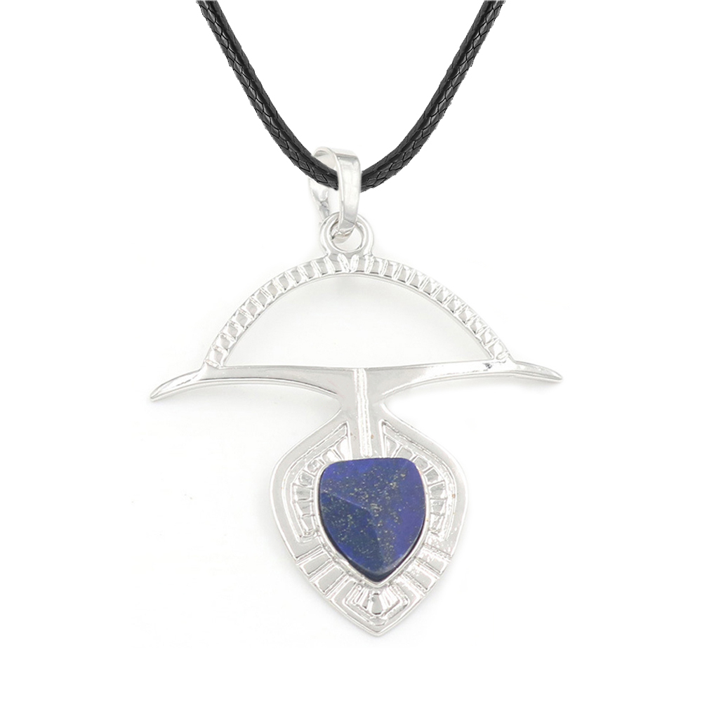 A crystal faceted drop drop pendant healing gem necklace, a gift for women and men