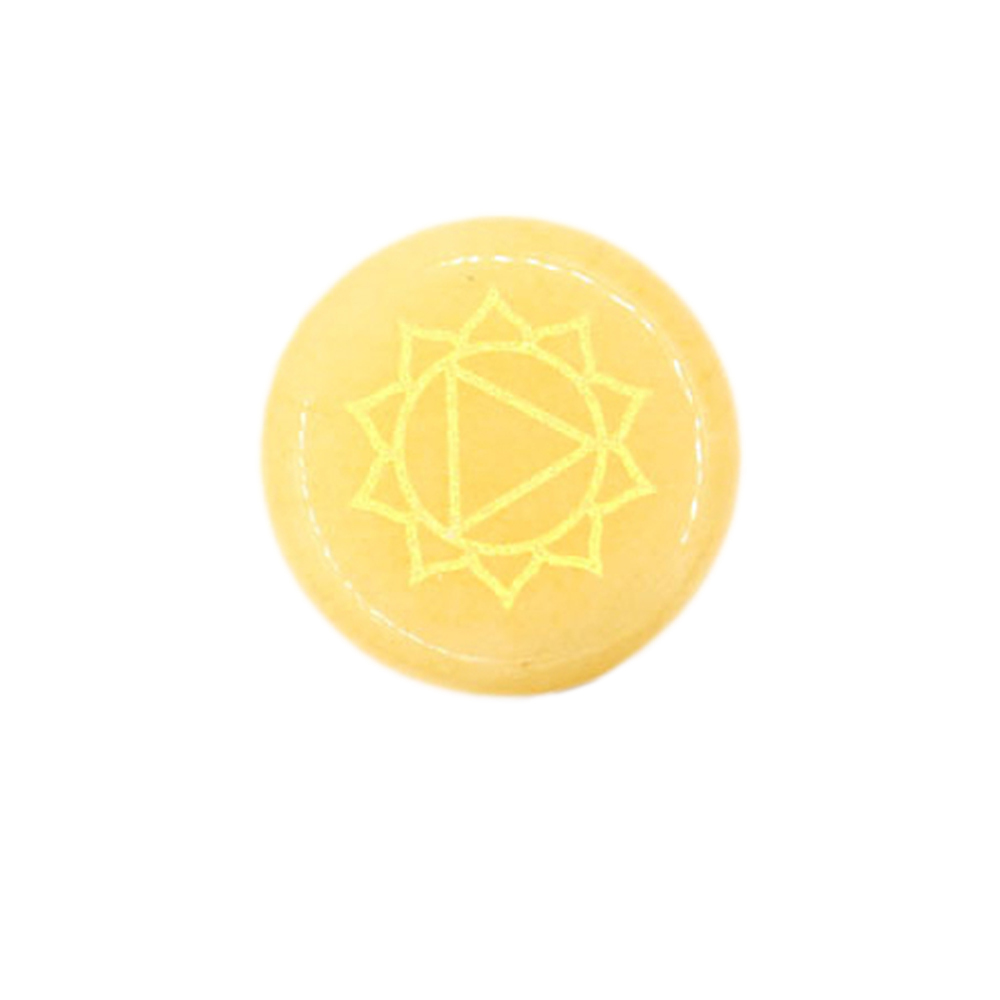 Chakra stone set - healing crystal with carved chakra symbols of stone chakra stone pieces artifacts