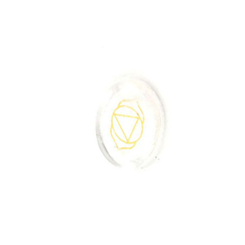 Chakra stone set - healing crystal with carved chakra symbols of oval stone chakra stone artifacts