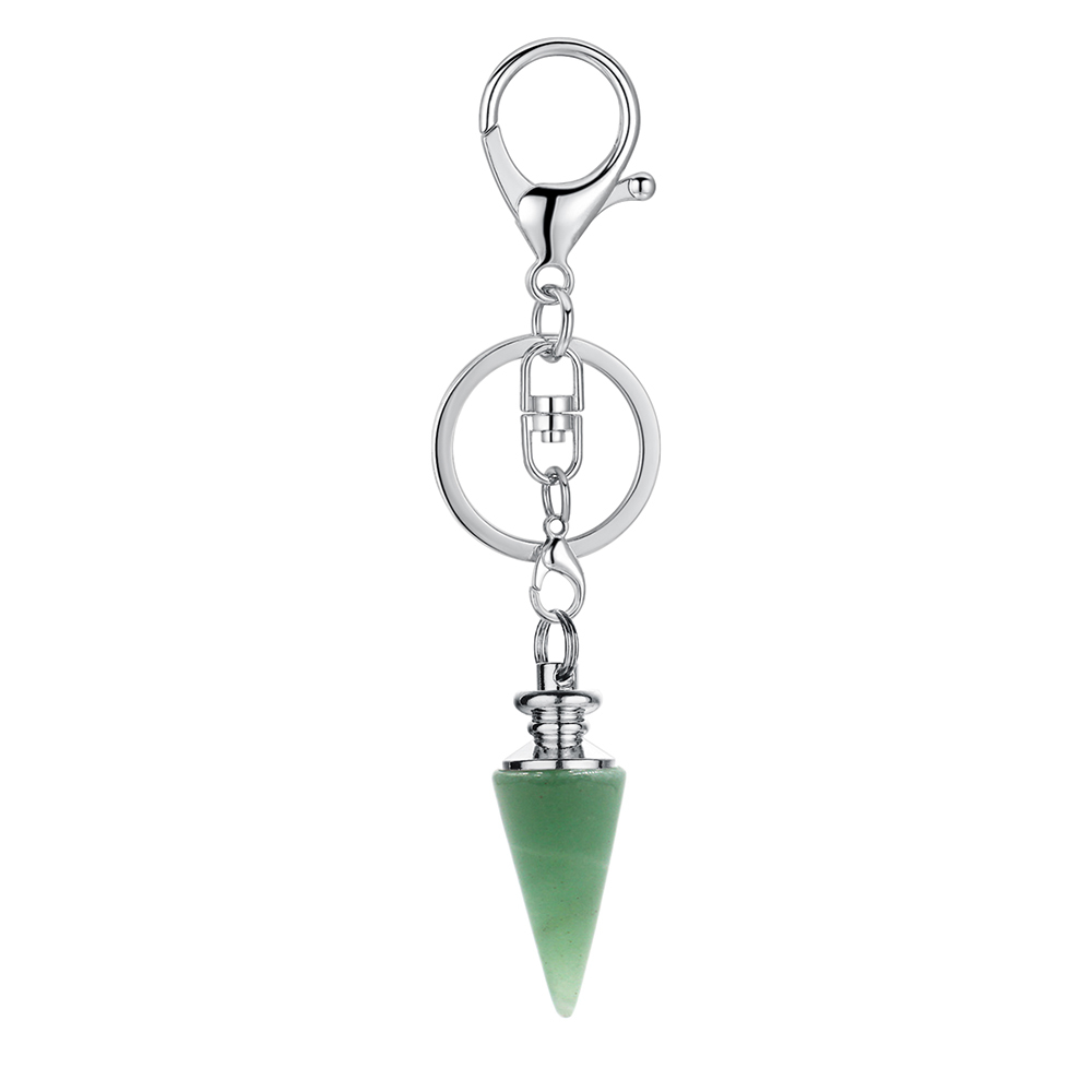Crystal Pendant Gem Chakra Healing Stone Key Chain, Woman, Man's Birthday Gift