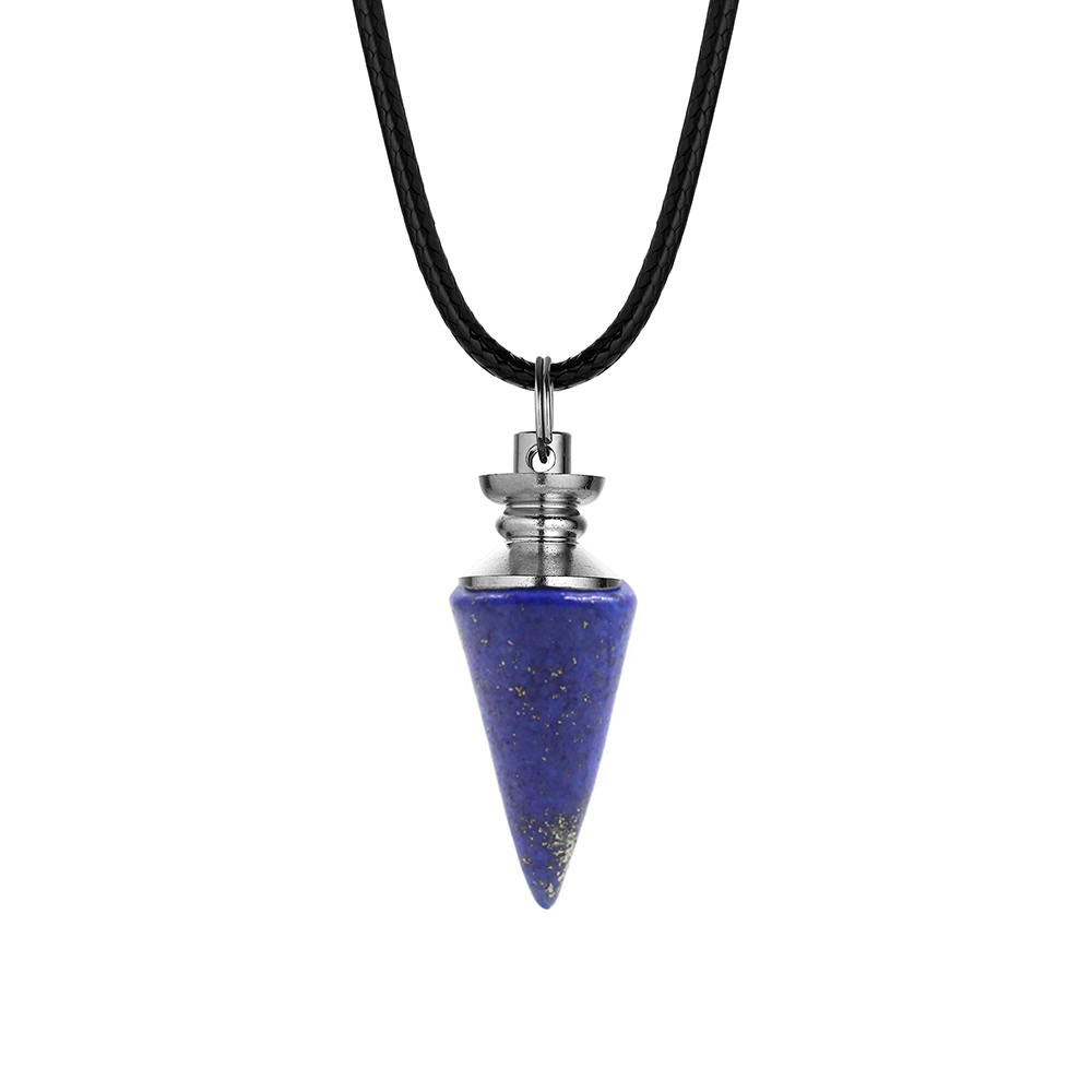 Crystal Pendant Gem Chakra Healing Stone Neckle Jewelry, Birthday Gift for Women and Men