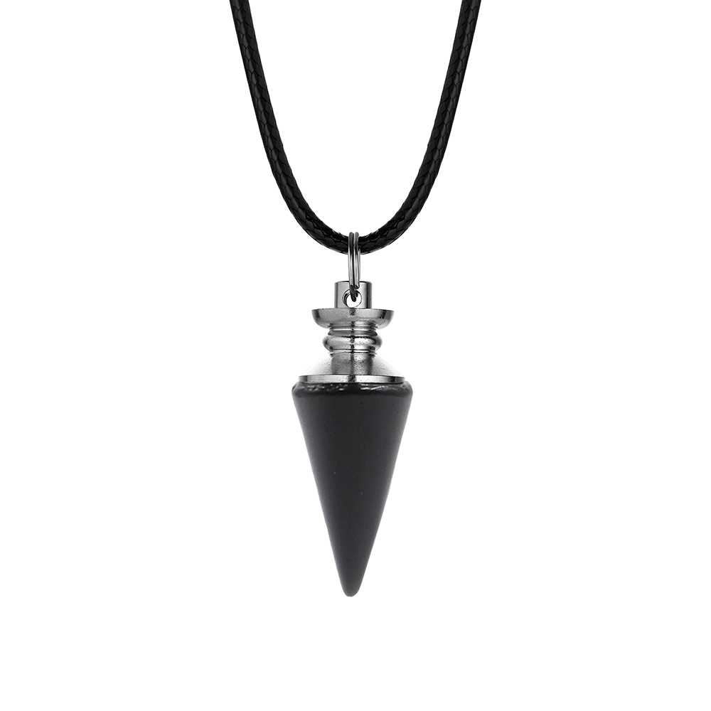 Crystal Pendant Gem Chakra Healing Stone Neckle Jewelry, Birthday Gift for Women and Men