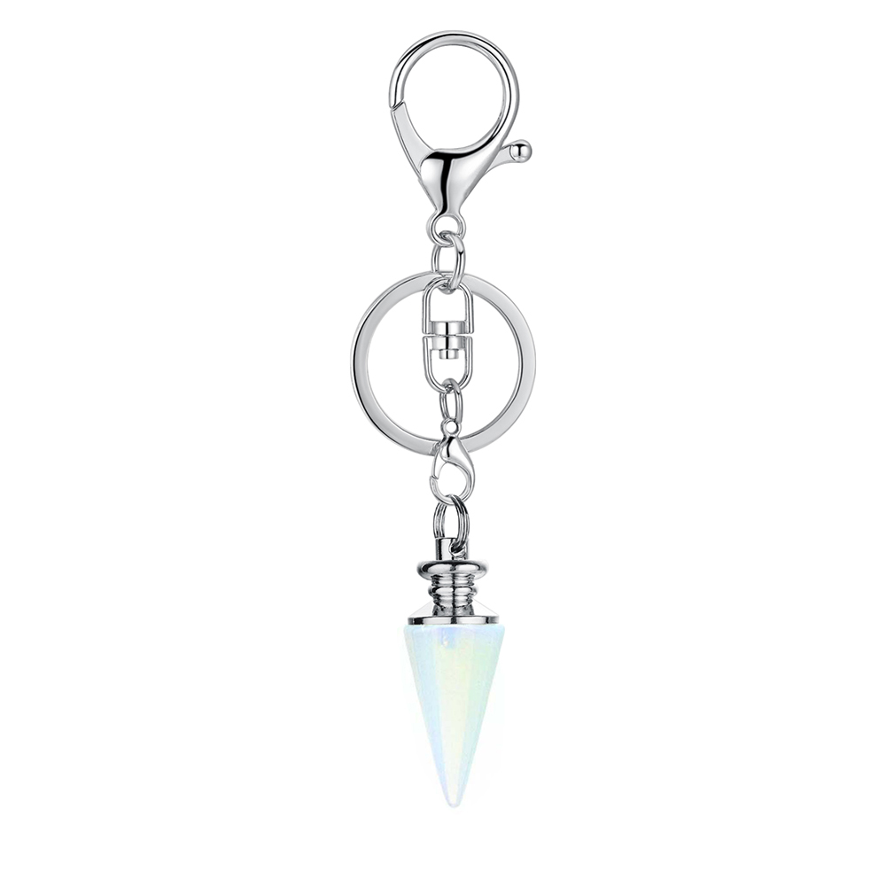 Crystal Pendant Gem Chakra Healing Stone Key Chain, Woman, Man's Birthday Gift