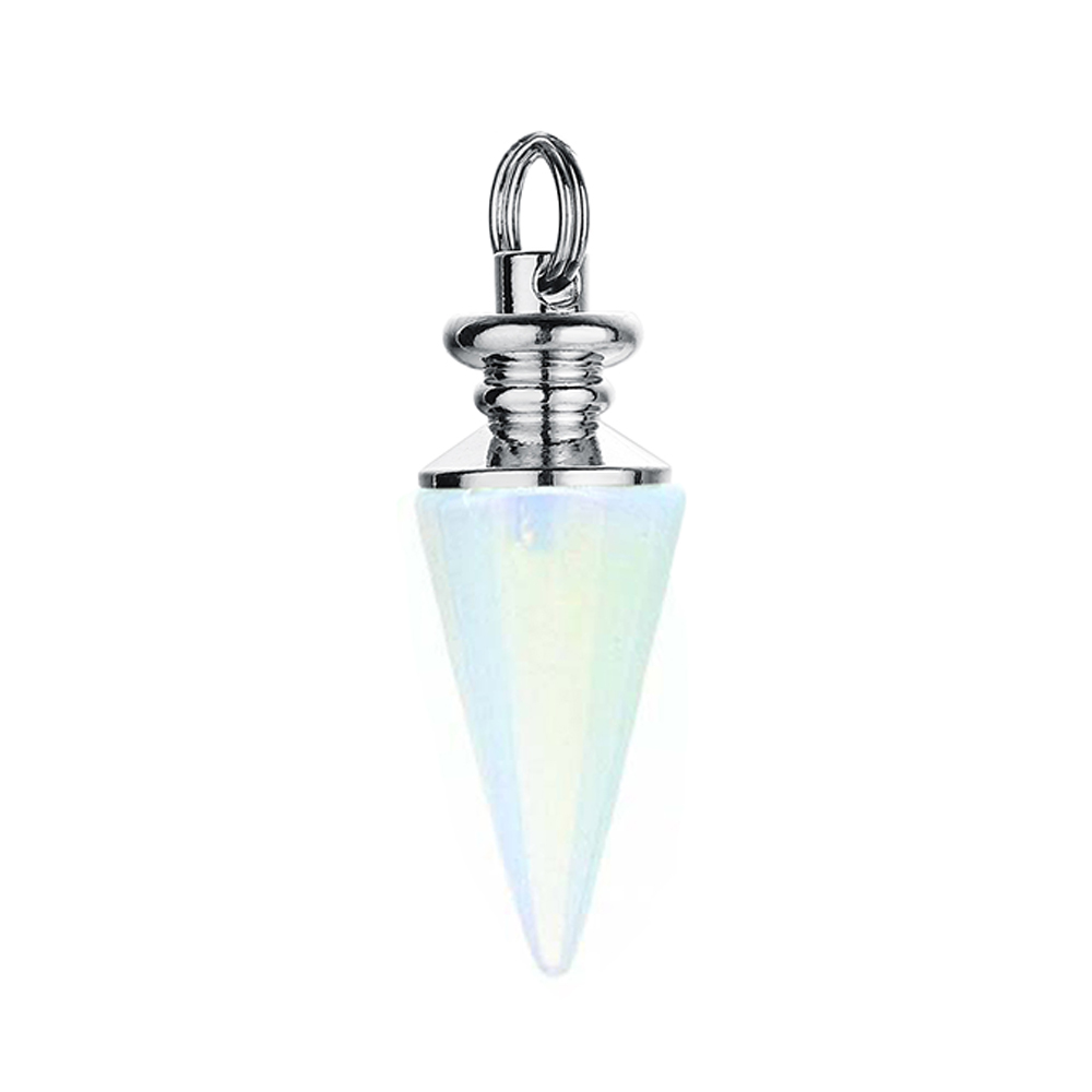 Crystal Pendant Gem Chakra Healing Stone Neckle Jewelry, Birthday Gift for Women and Men