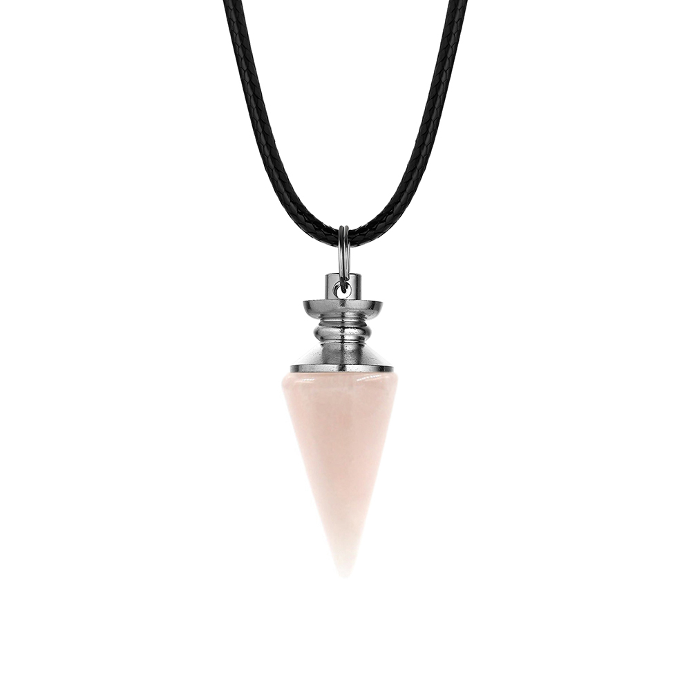 Crystal Pendant Gem Chakra Healing Stone Neckle Jewelry, Birthday Gift for Women and Men