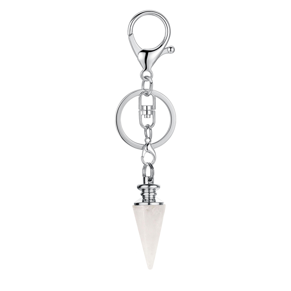 Crystal Pendant Gem Chakra Healing Stone Key Chain, Woman, Man's Birthday Gift
