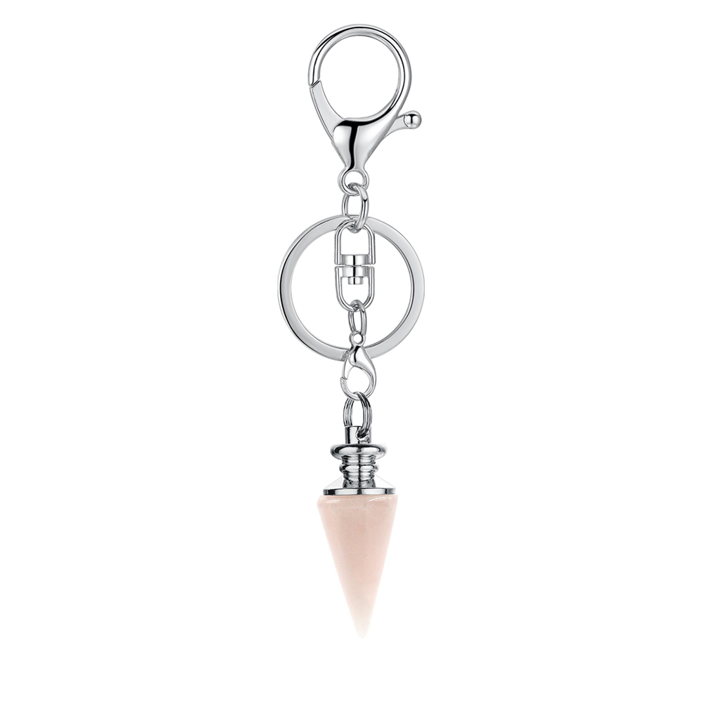 Crystal Pendant Gem Chakra Healing Stone Key Chain, Woman, Man's Birthday Gift