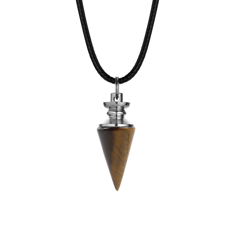 Crystal Pendant Gem Chakra Healing Stone Neckle Jewelry, Birthday Gift for Women and Men