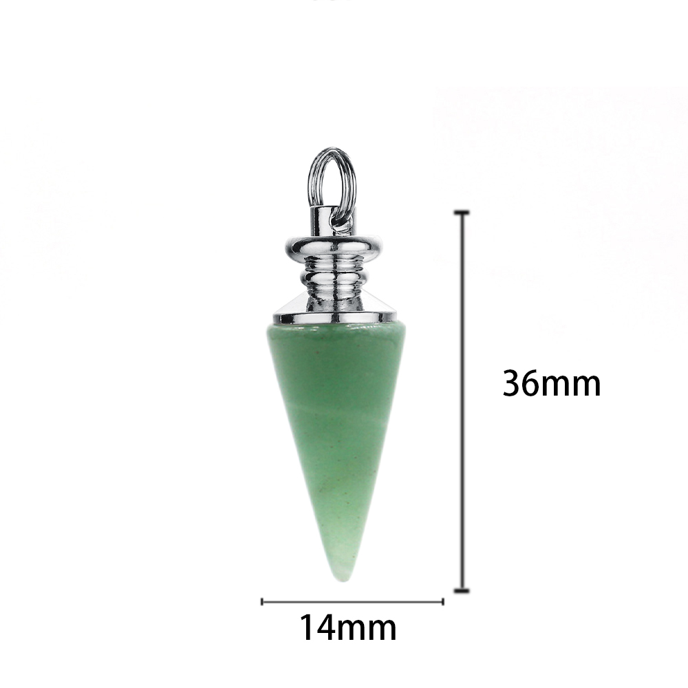 Crystal Pendant Gem Chakra Healing Stone Neckle Jewelry, Birthday Gift for Women and Men