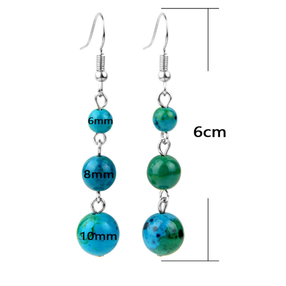 Fashionable long national ethos qualitative gem eardro