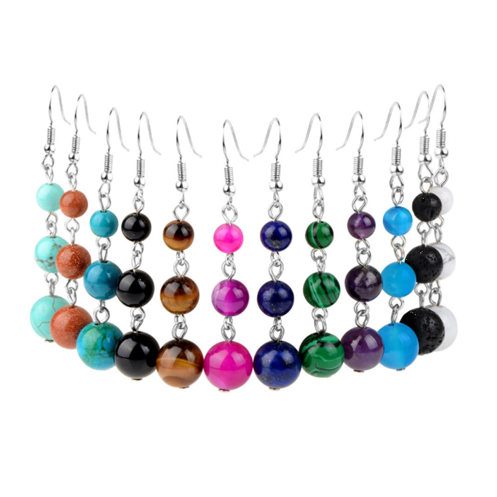 Fashionable long national ethos qualitative gem eardro