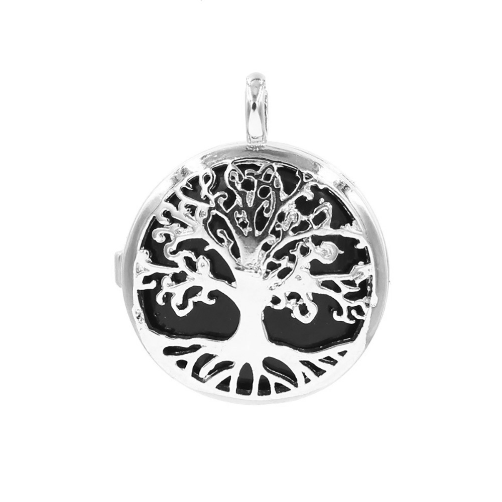 Fashion hollow tree of life pendant healing crystal pendant necklace jewelry gift