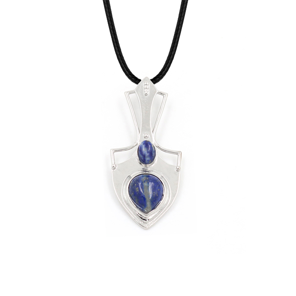 Crystal pendant note pendant necklace gemstone jewelry, gift for men, women
