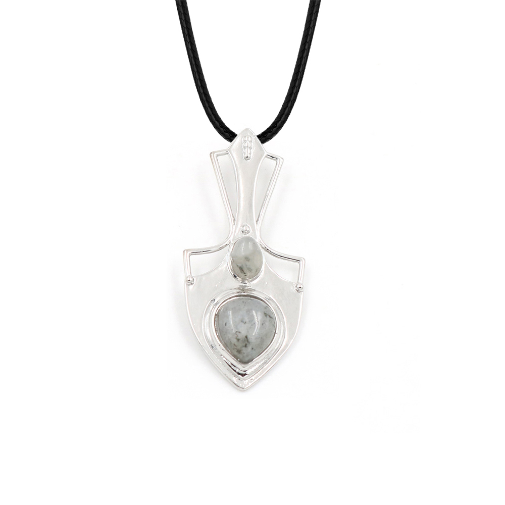 Crystal pendant note pendant necklace gemstone jewelry, gift for men, women