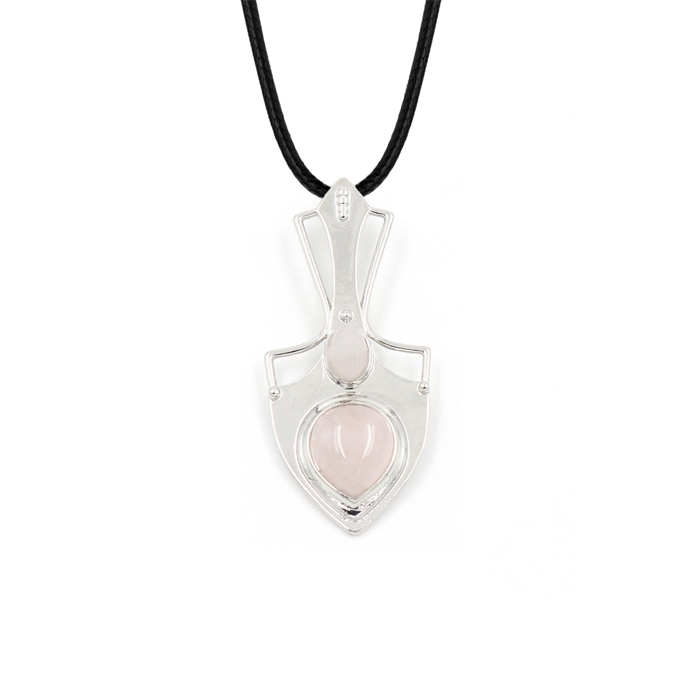 Crystal pendant note pendant necklace gemstone jewelry, gift for men, women