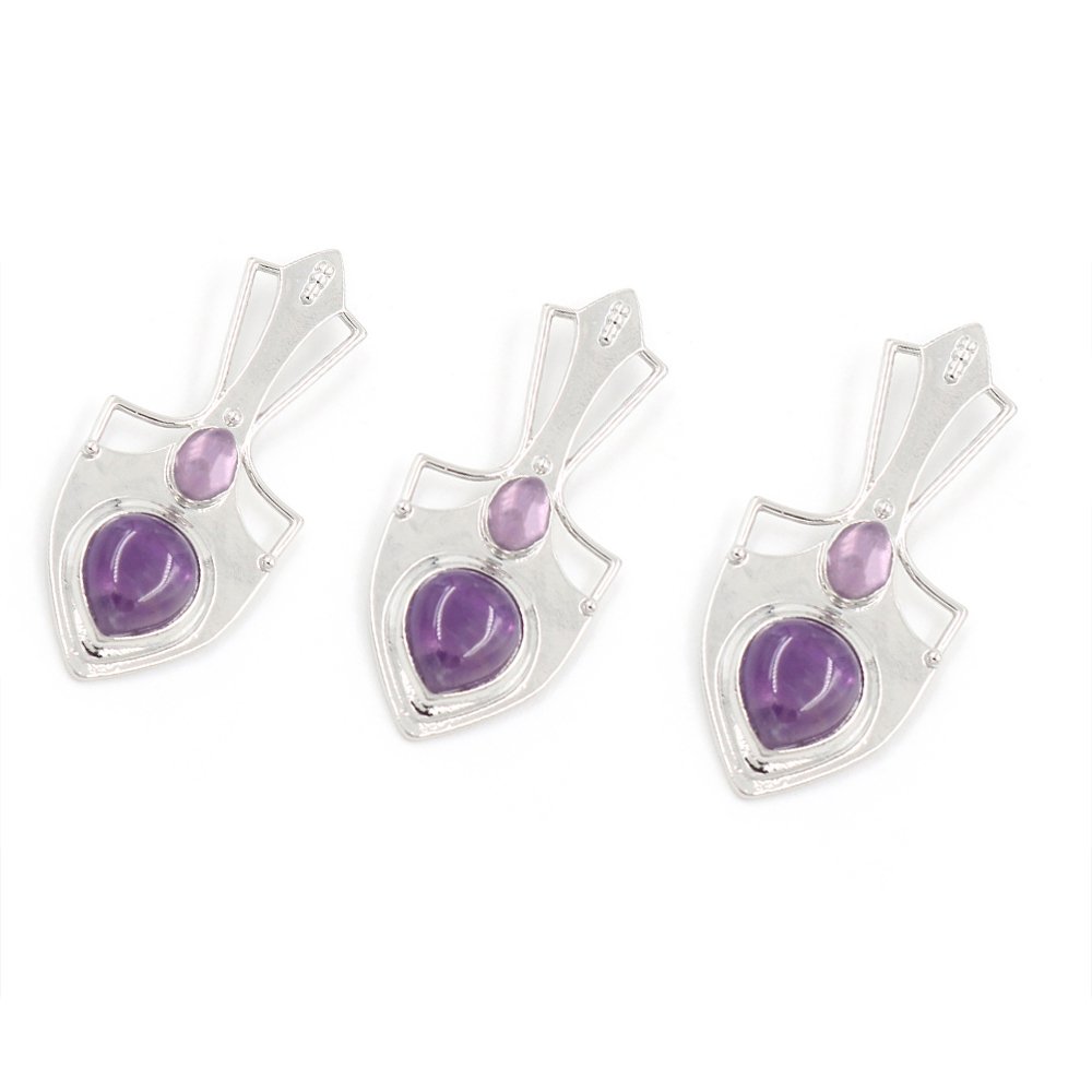 Crystal pendant note pendant necklace gemstone jewelry, gift for men, women