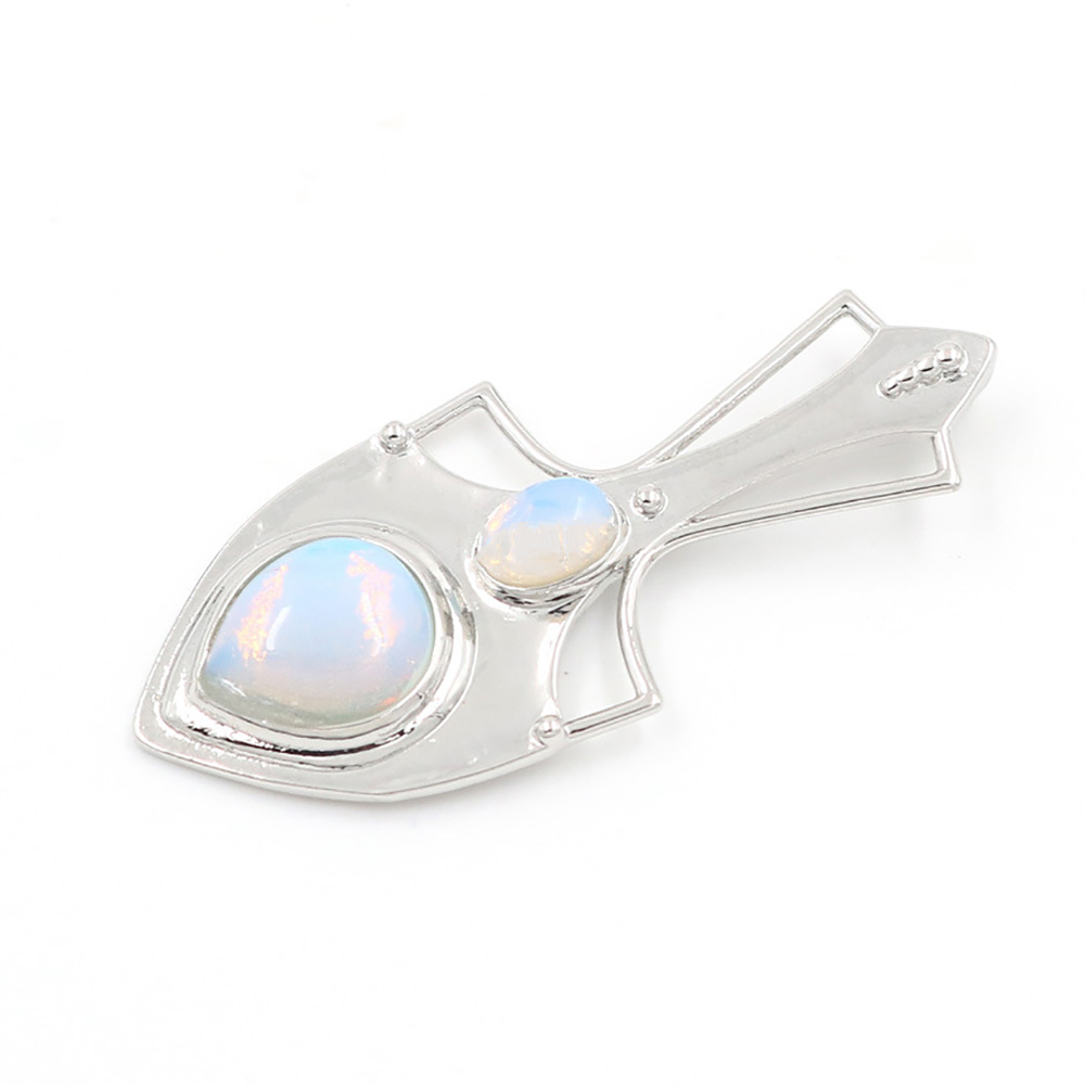 Crystal pendant note pendant necklace gemstone jewelry, gift for men, women